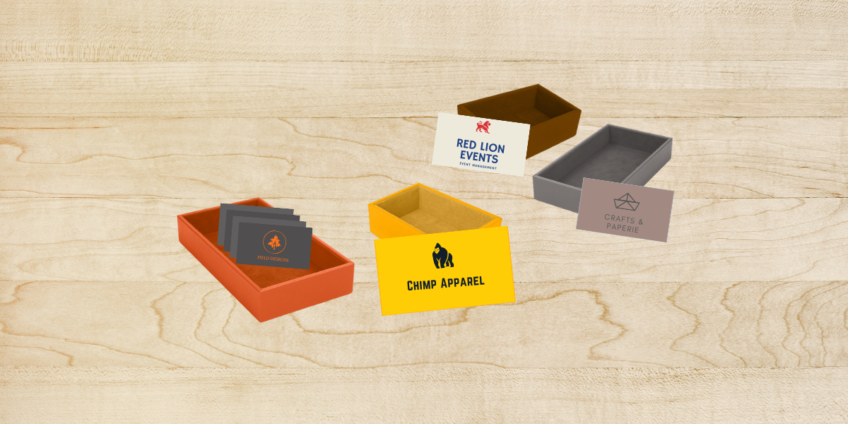 Branded Leather Business Card Boxes