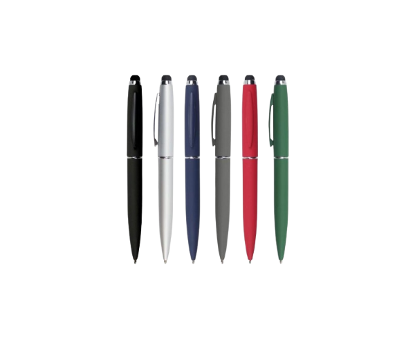 Rubberized Stylus Metal Pens