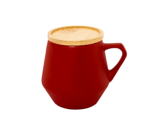 Sevilla Ceramic Mugs with Bamboo Lids