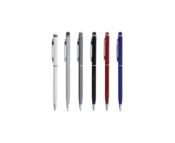 Slim Metal Pens with Stylus