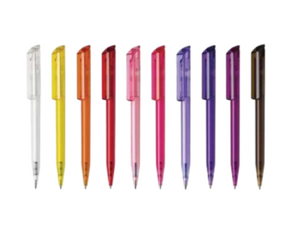 Zink Transparent Plastic Pens