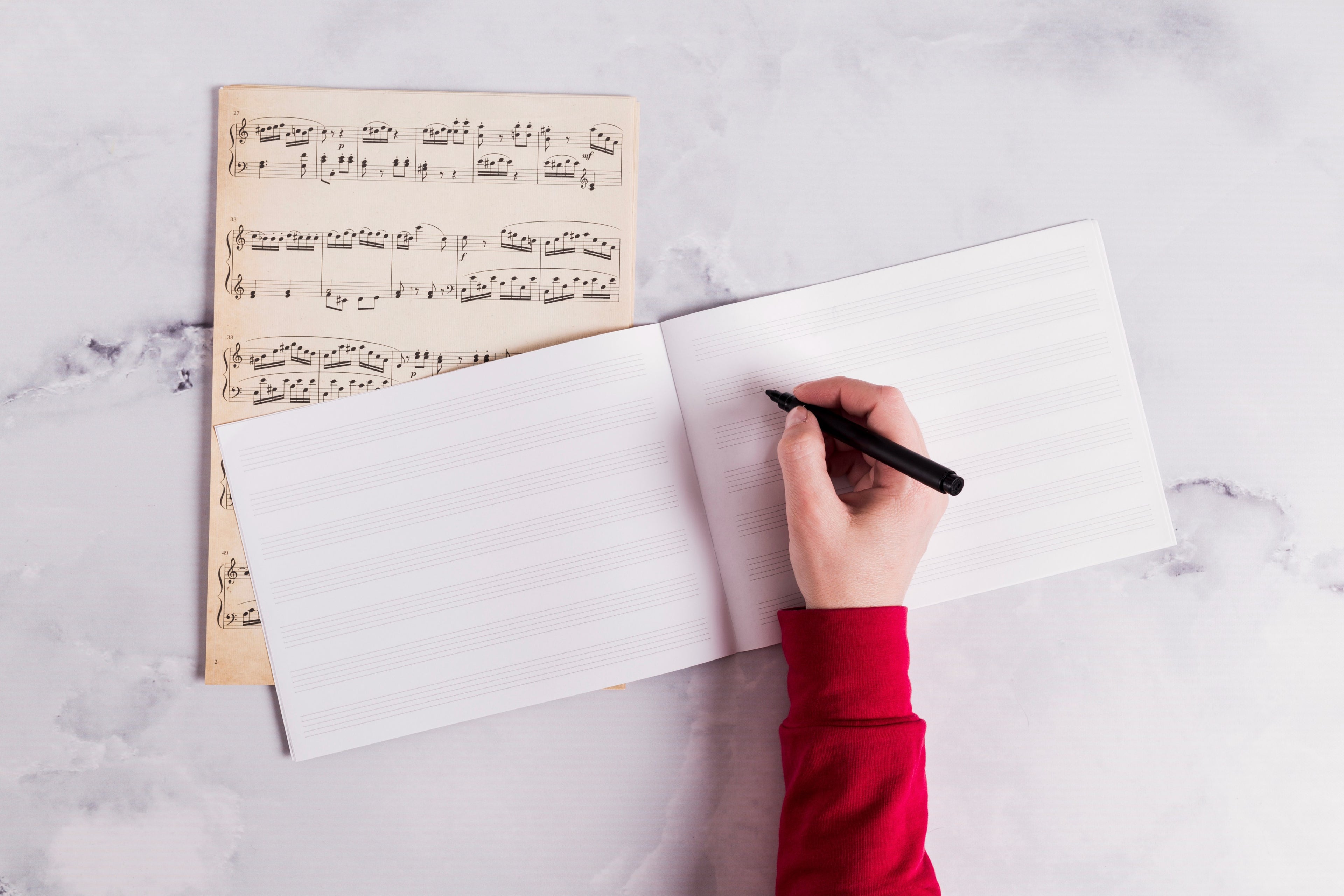 Blank Sheet Music Notebook