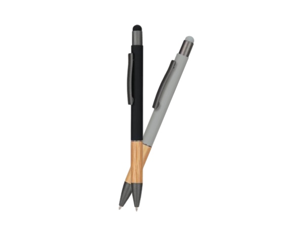 Aytos Stylus Metal Pens with Bamboo Grip