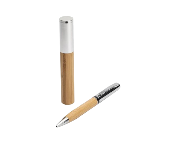 Atca Metal Pens with Bamboo Barrel