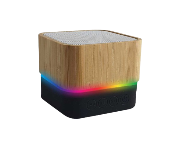Cube Bamboo Bluetooth Speakers
